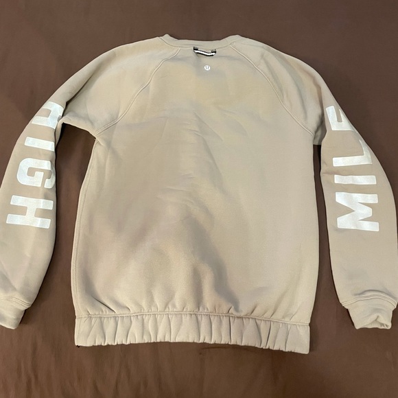 Lululemon Running Oversized Crew Sweater sz 4 Reflective Mile High - Picture 6 of 7